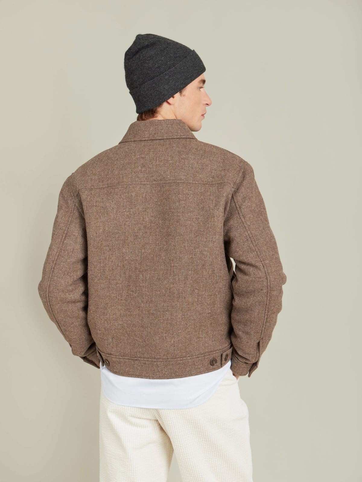 brown shetland wool jacket brown shetland wool jacket