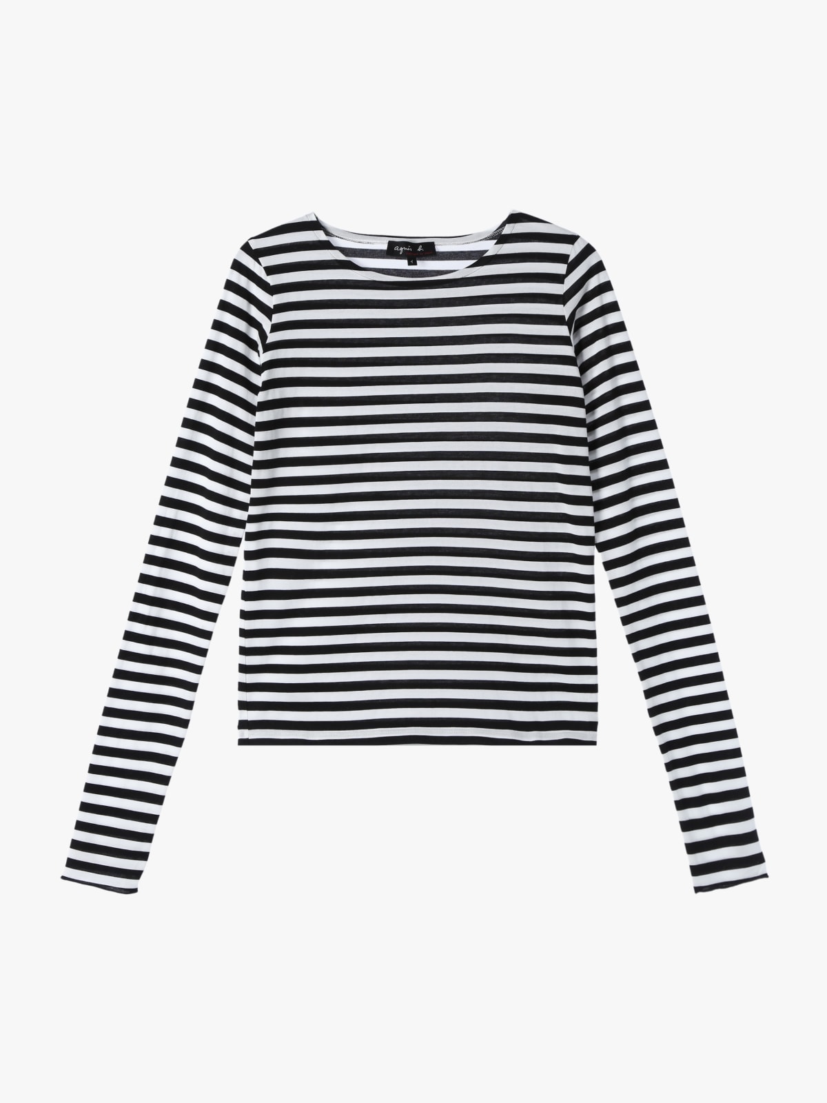 white and black organic cotton Knox Ultra striped t-shirt