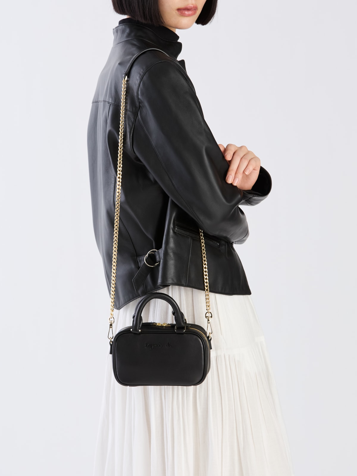 leather Boston bag 