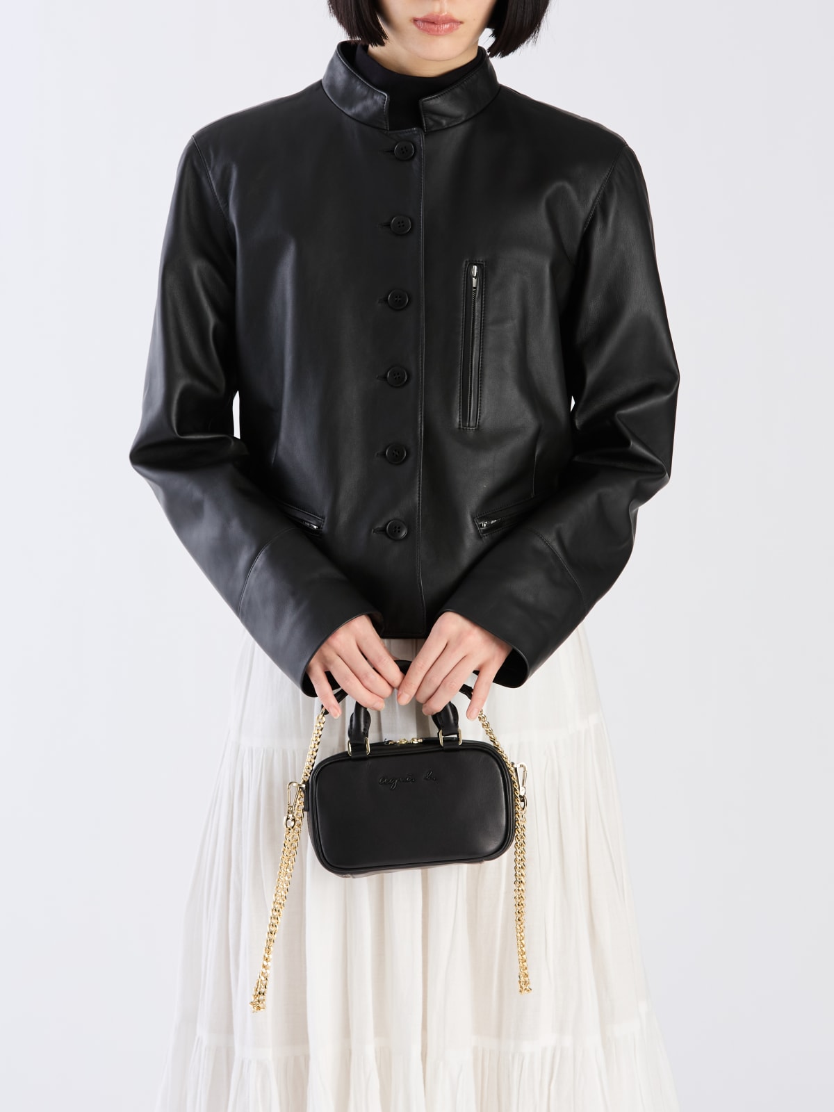 leather Boston bag  image number 7