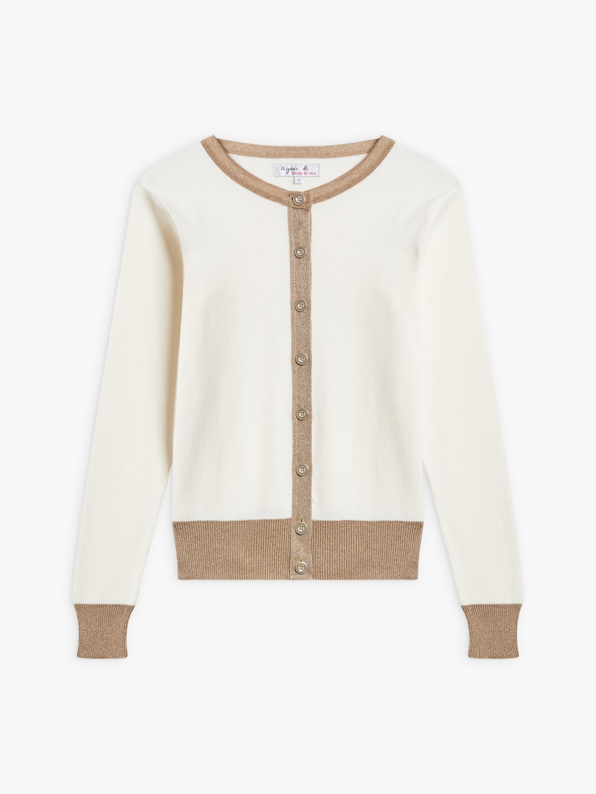 pearl cotton jersey shiny Swan cardigan