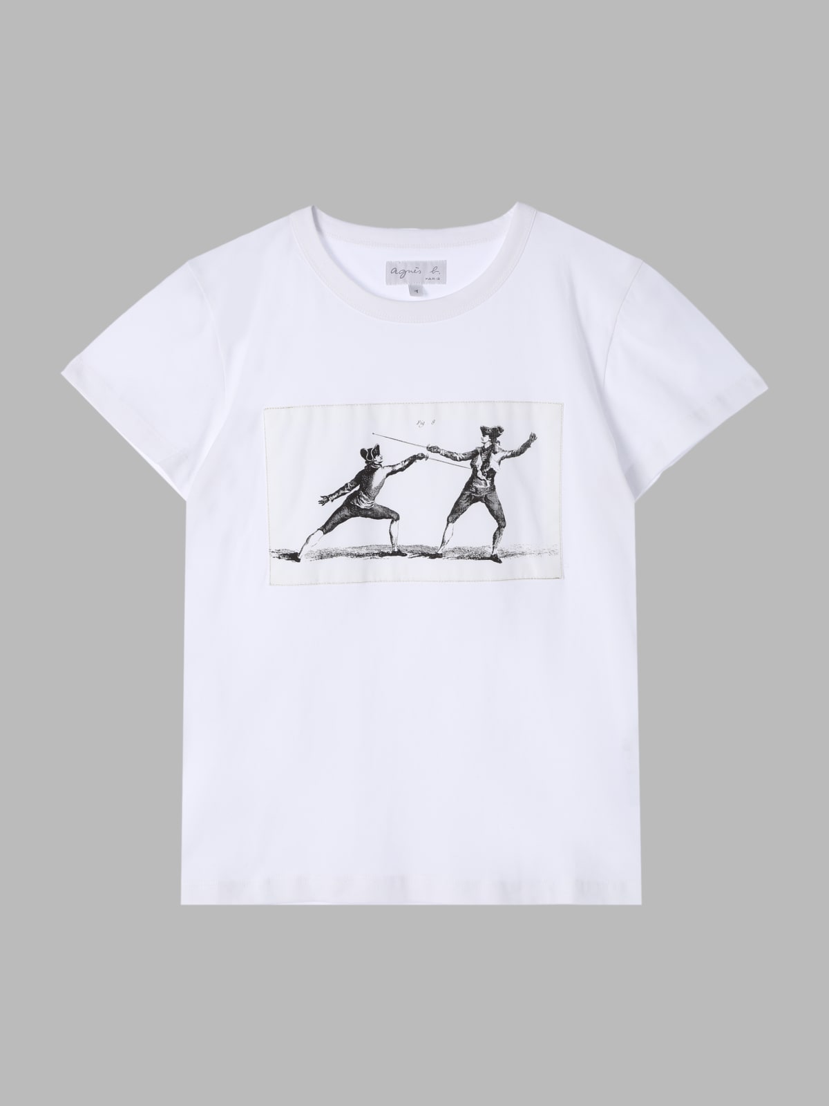 t-shirt Brando en jersey de coton sérigraphie "escrimeurs"