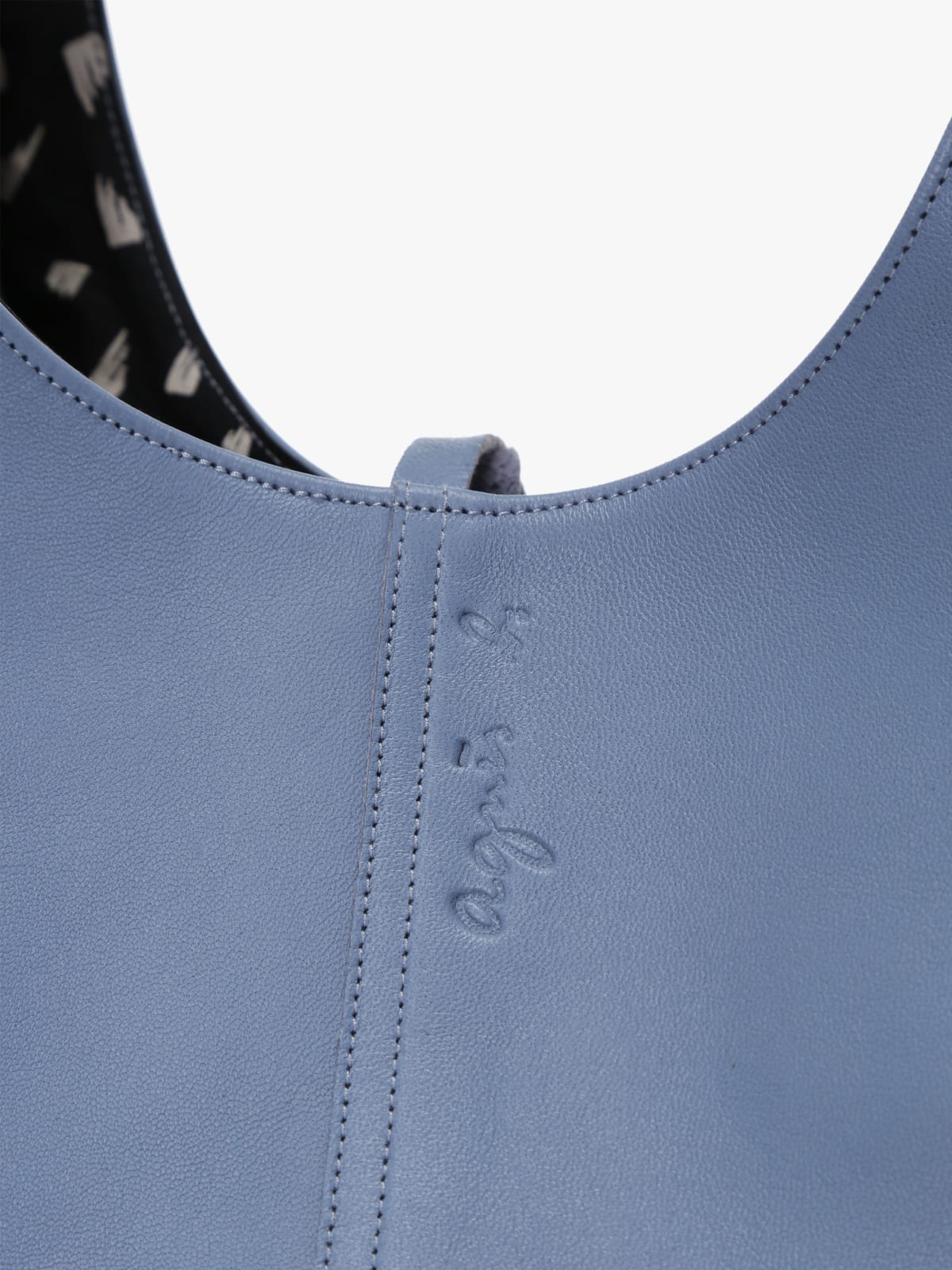 Slate blue leather Stala bag image number 4