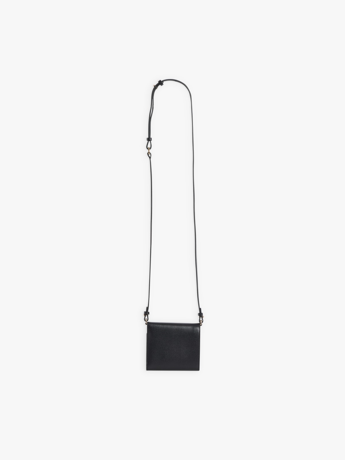 black leather neck card holder