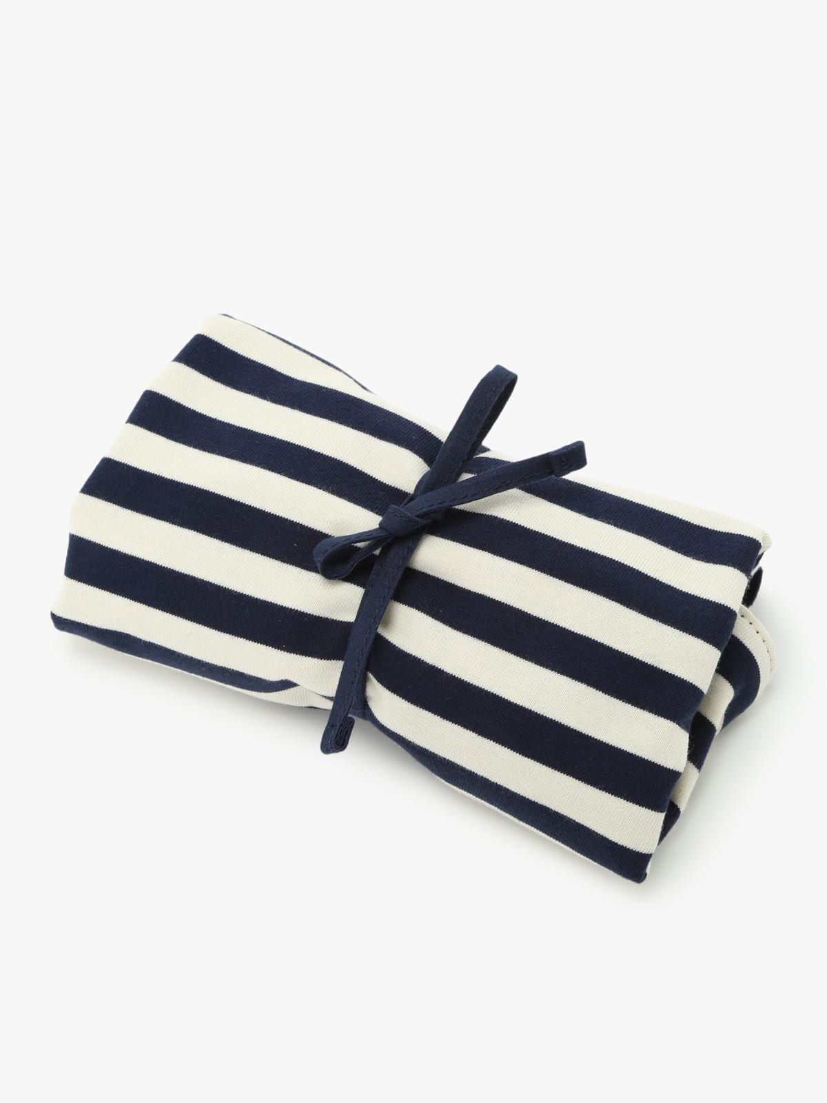 tote bag en coton réversible à rayures blanc cassé et bleu image number 5