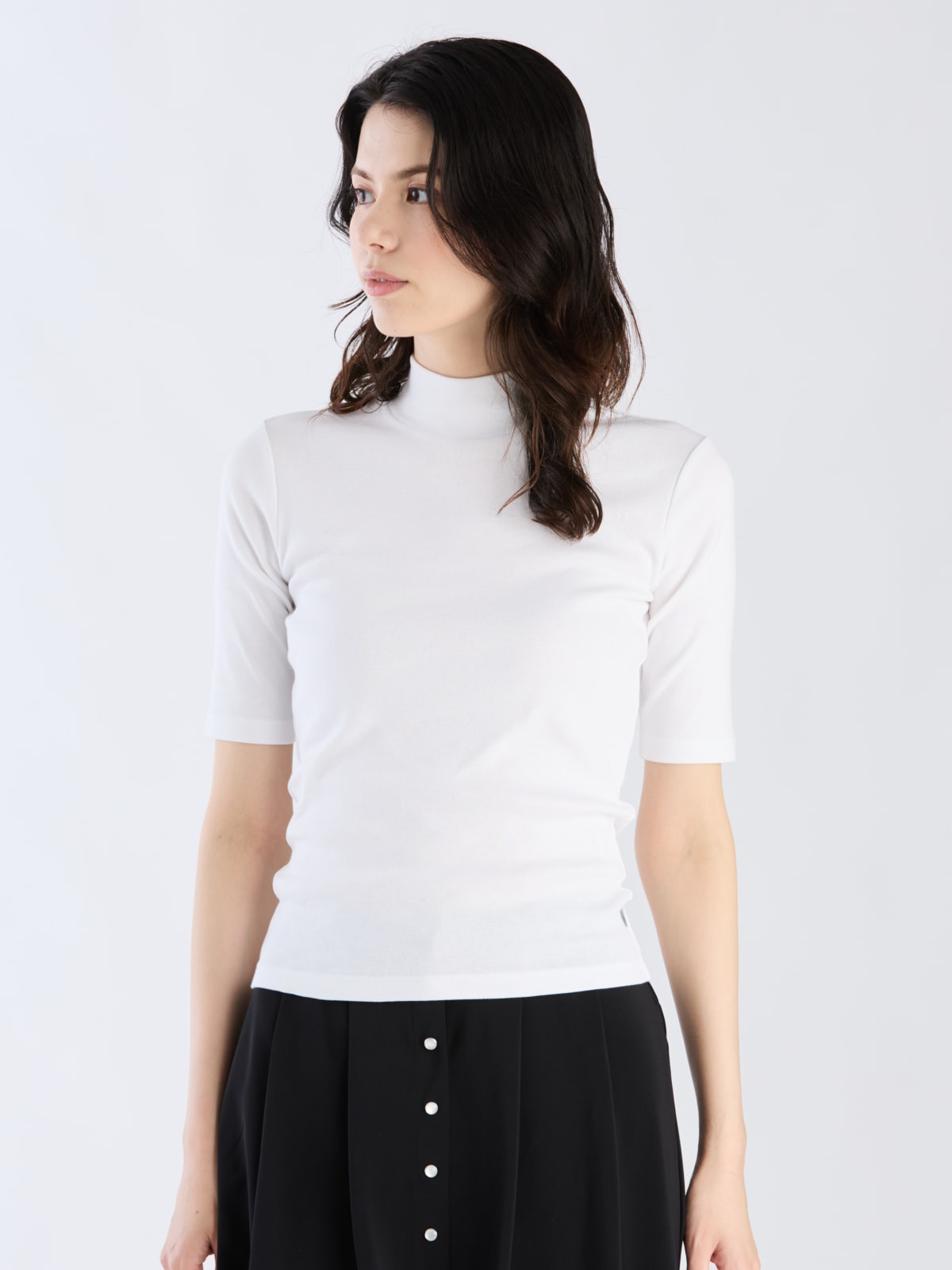 white cotton jersey Vian t-shirt