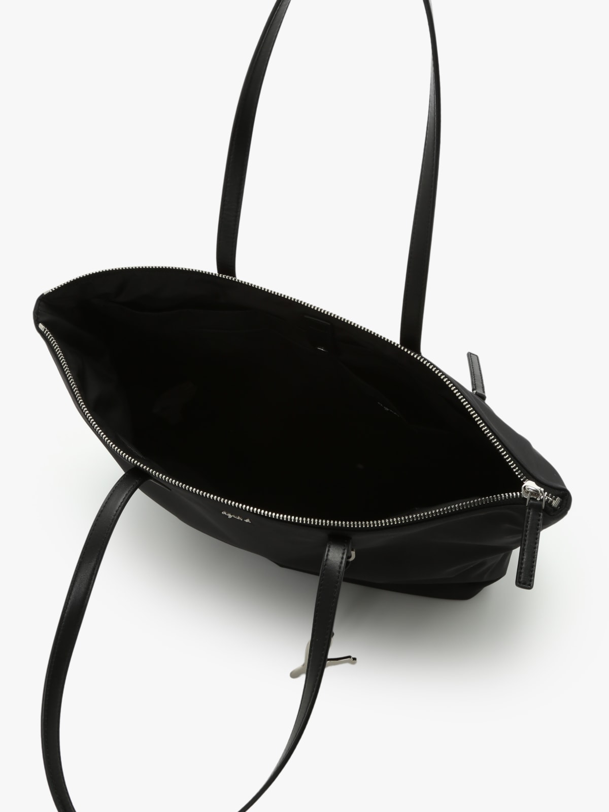 tote bag en nylon noir image number 3