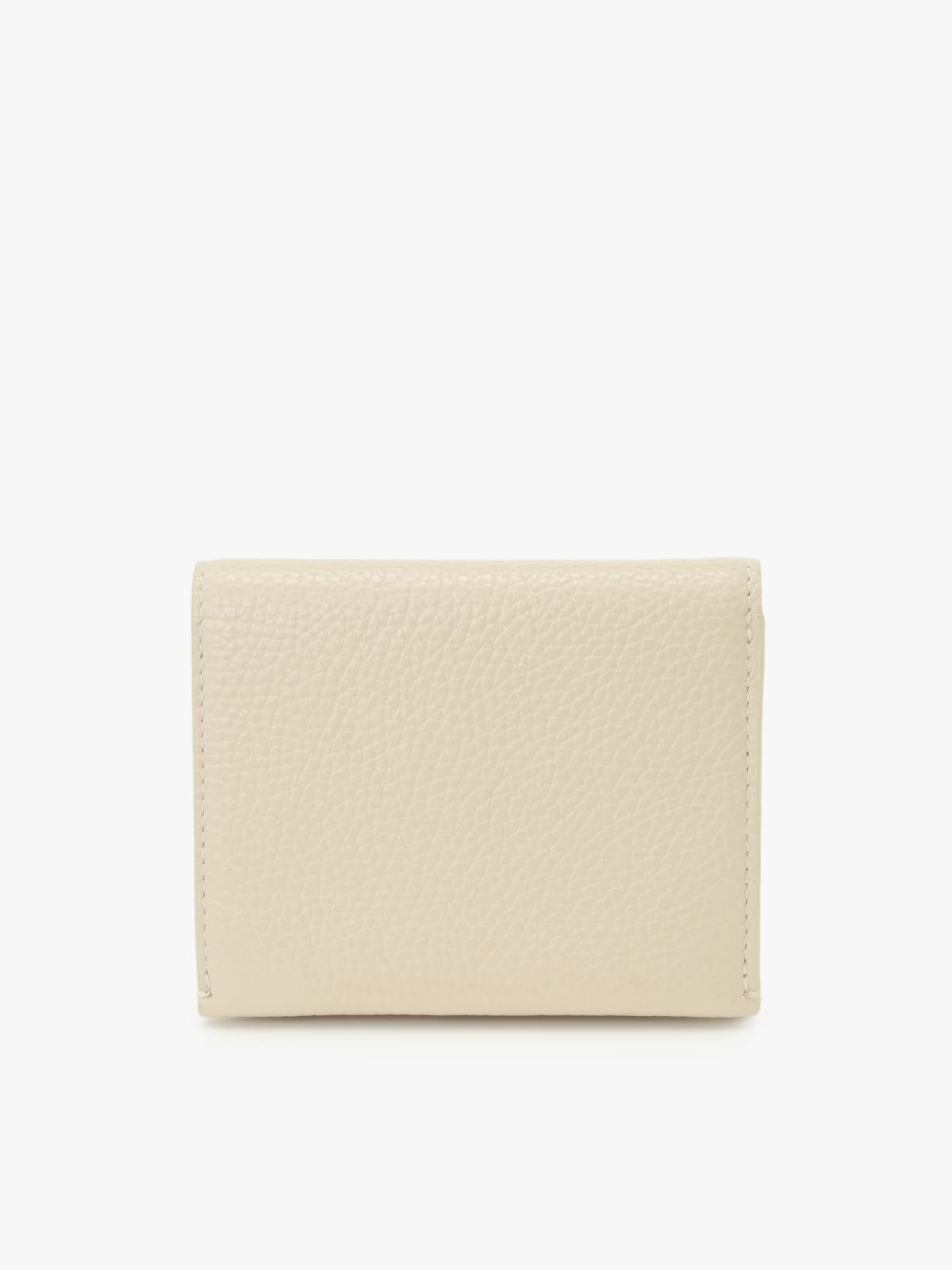 beige leather wallet