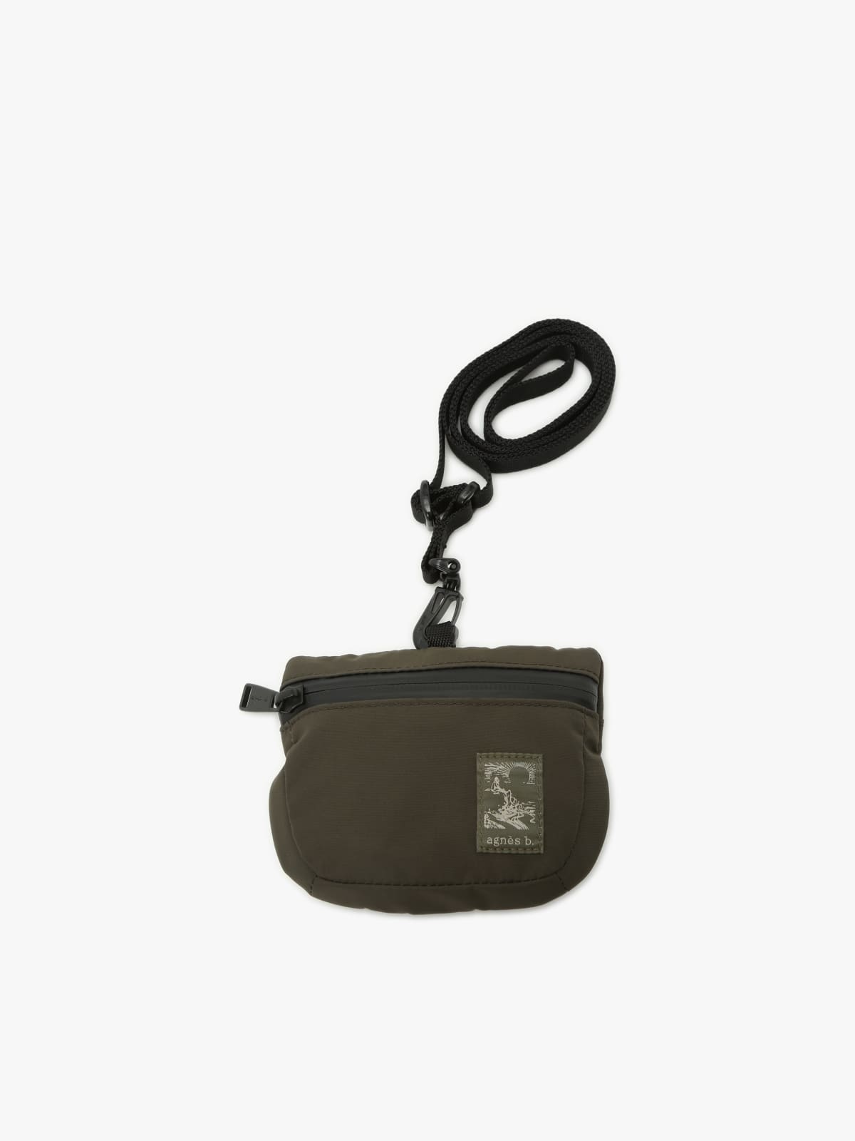 green polyamide pouch