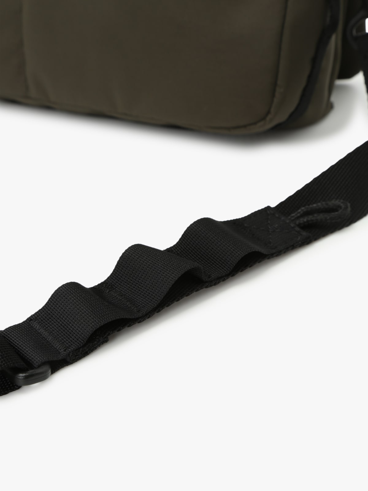 green nylon shoulder bag image number 6