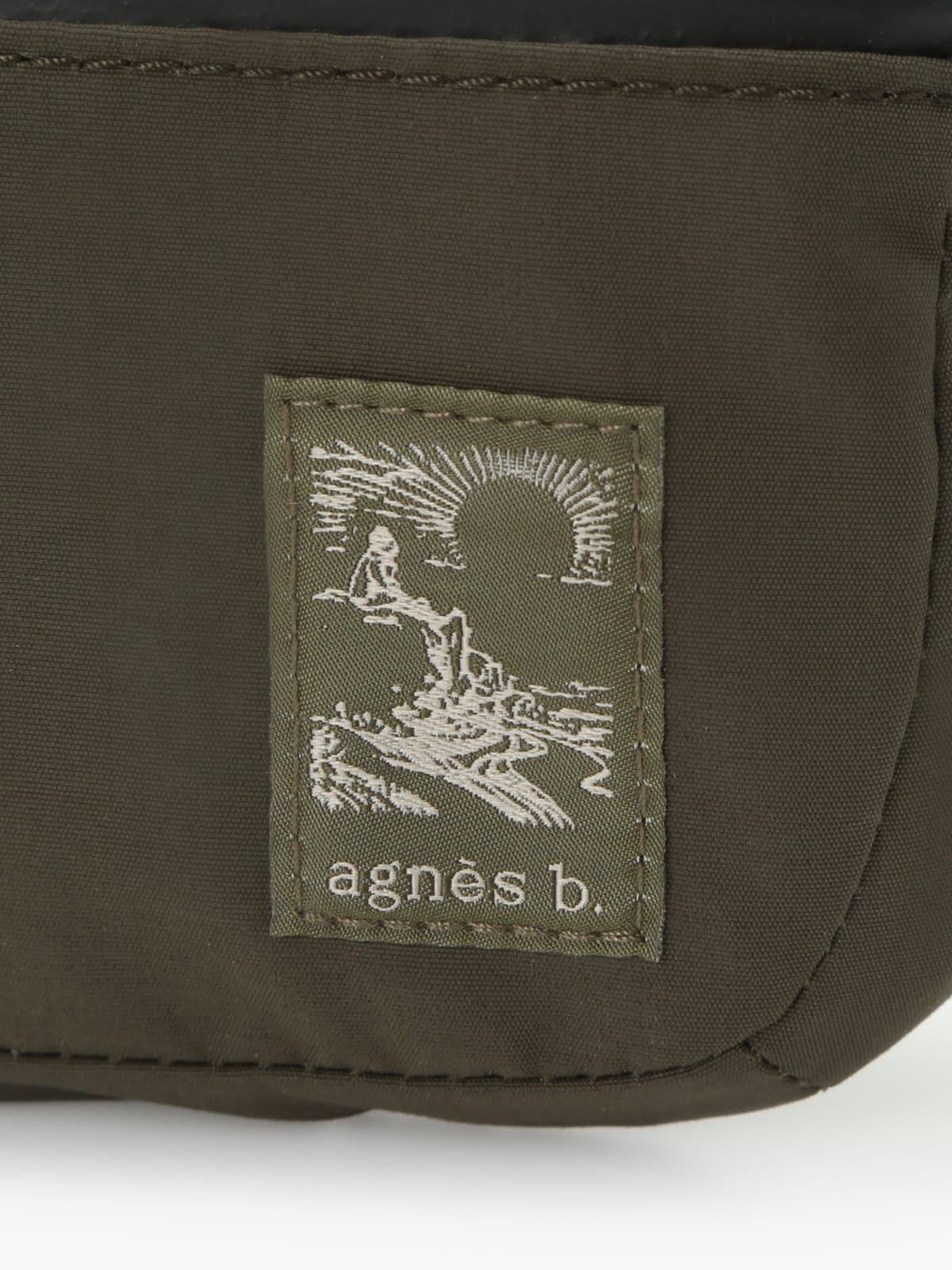 green polyamide pouch image number 6