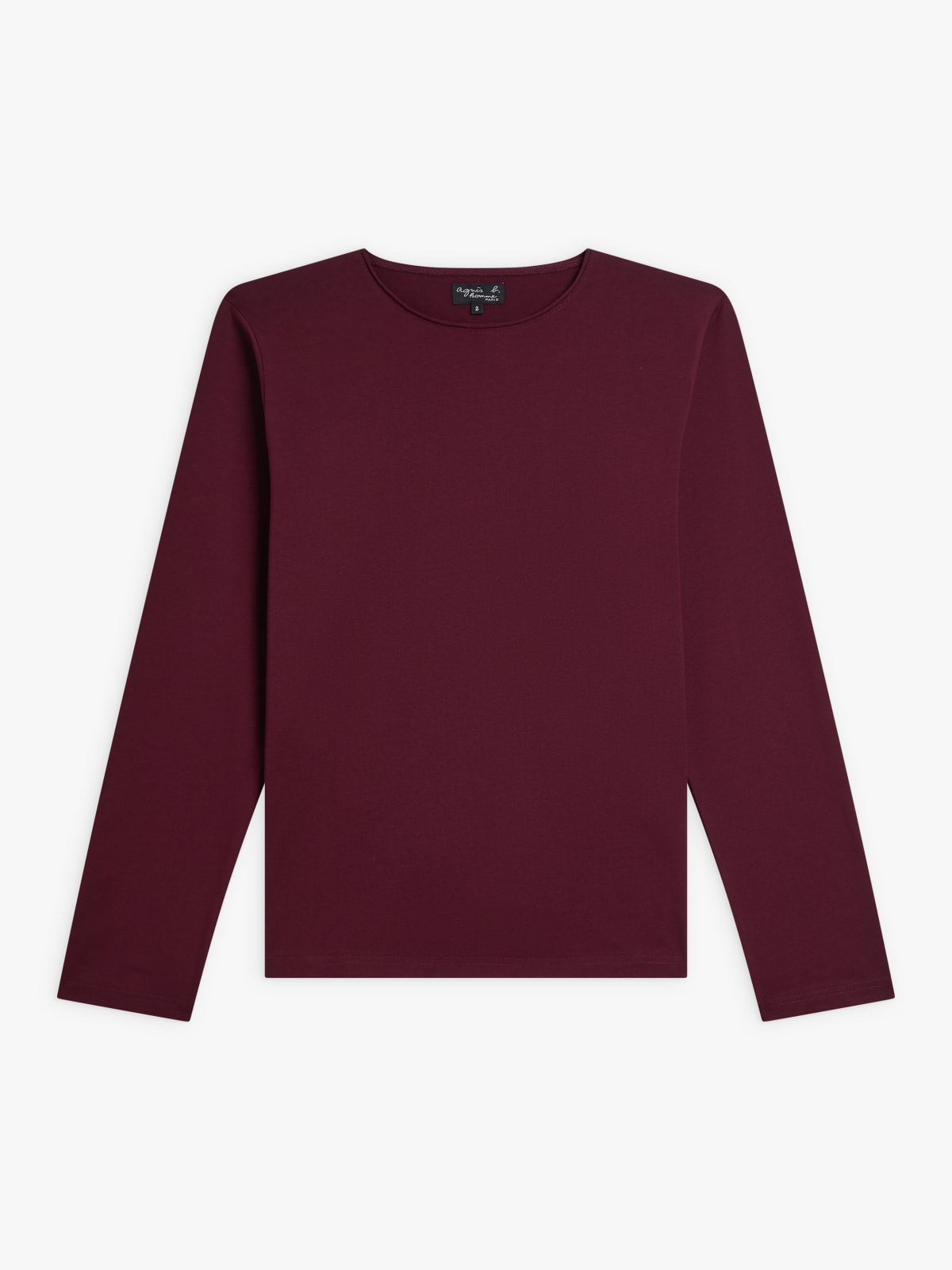 t-shirt Roulotte en jersey de coton bordeaux
