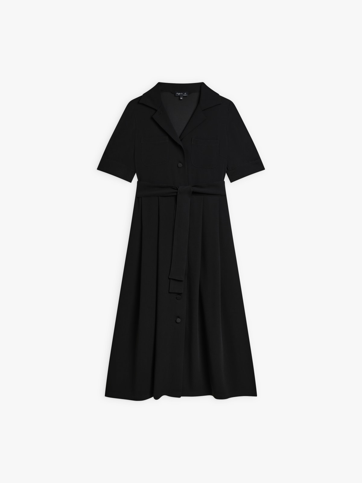 robe Marilor en polyester noir