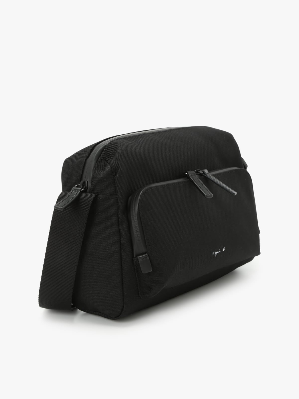 black nylon shoulder bag image number 2