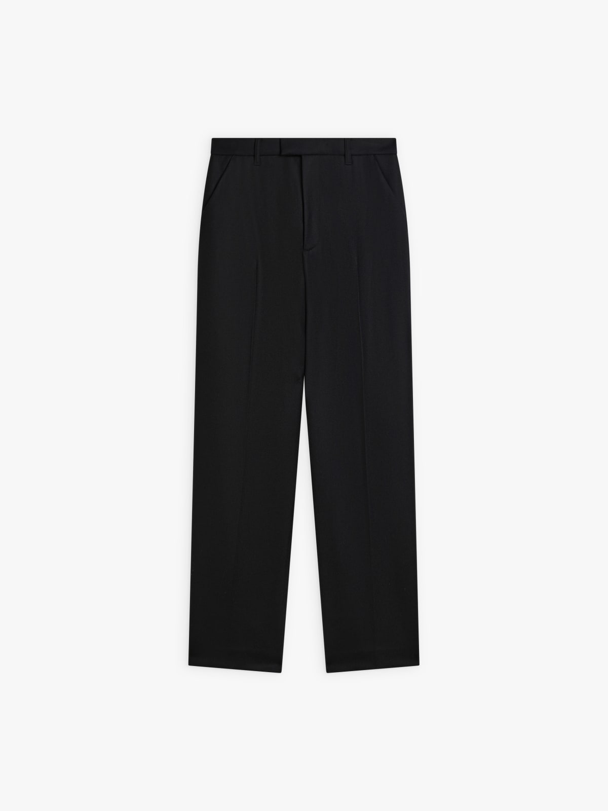 black wool gabardine Ameline pants