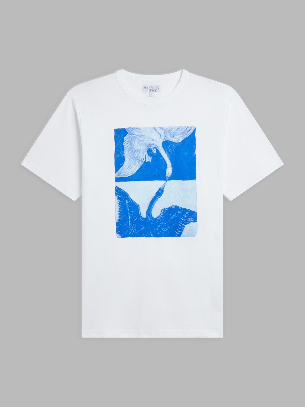 t-shirt Le Mixte en coton artiste Brendan Lynch blanc