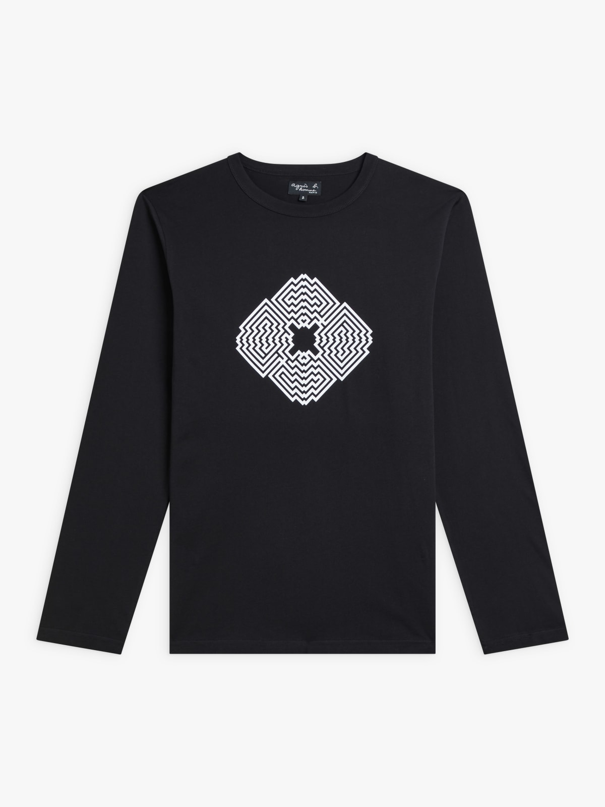 black cotton screen-printed artist L'Atlas New Coulos t-shirt