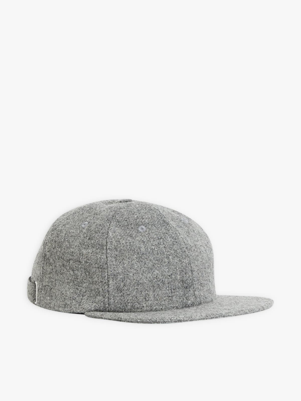 mottled grey wool Elyes cap