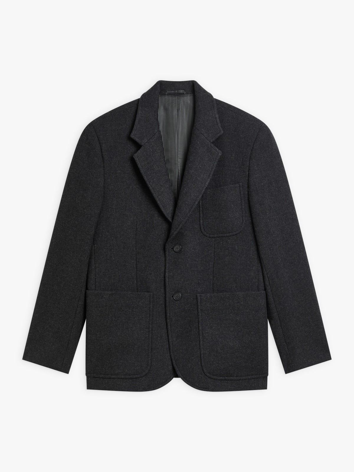 veste Ferdinand en laine gris chiné