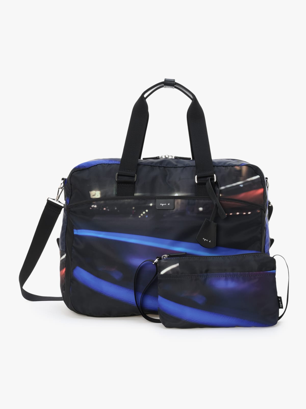 black Boston bag