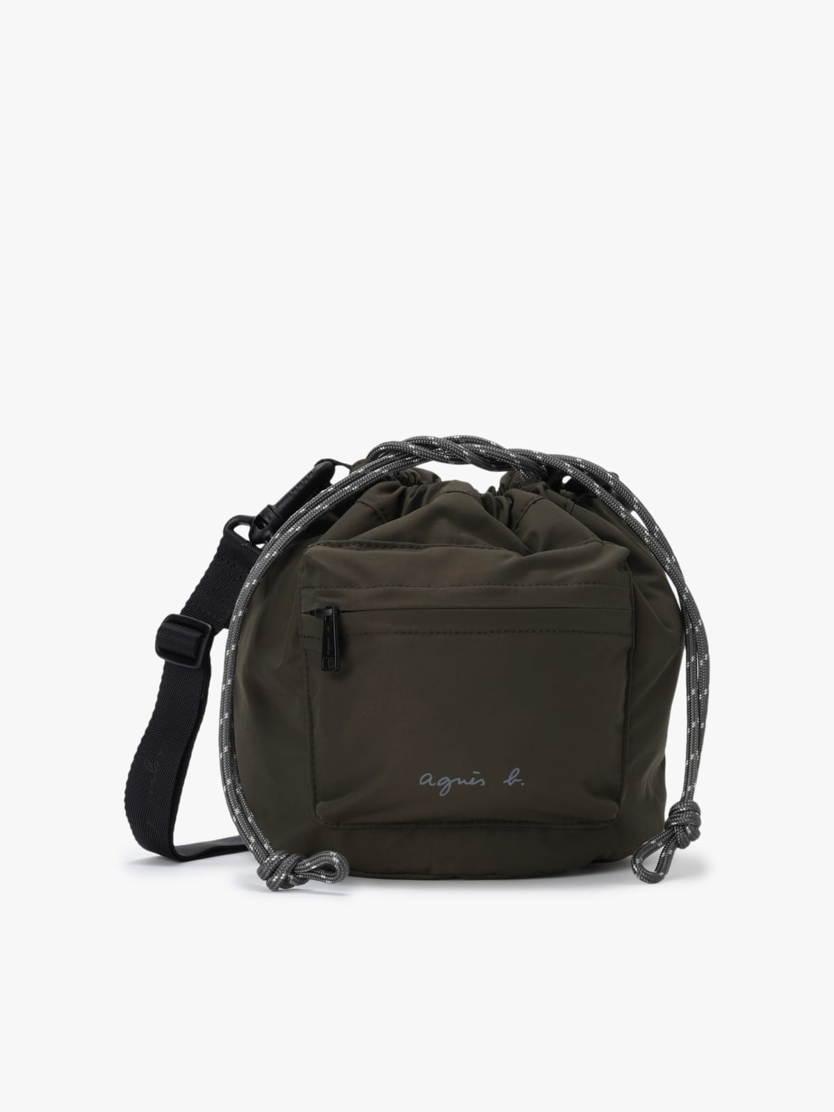 green reversible polyester bag