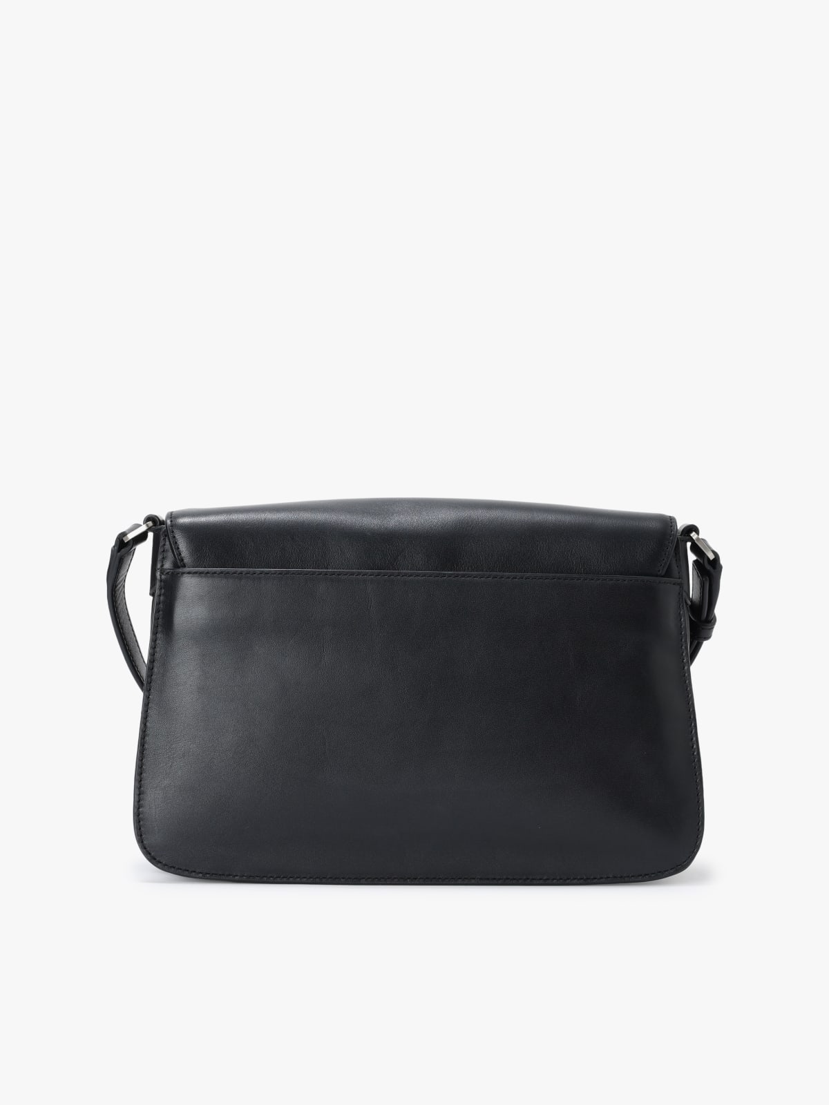 black leather shoulder bag image number 1