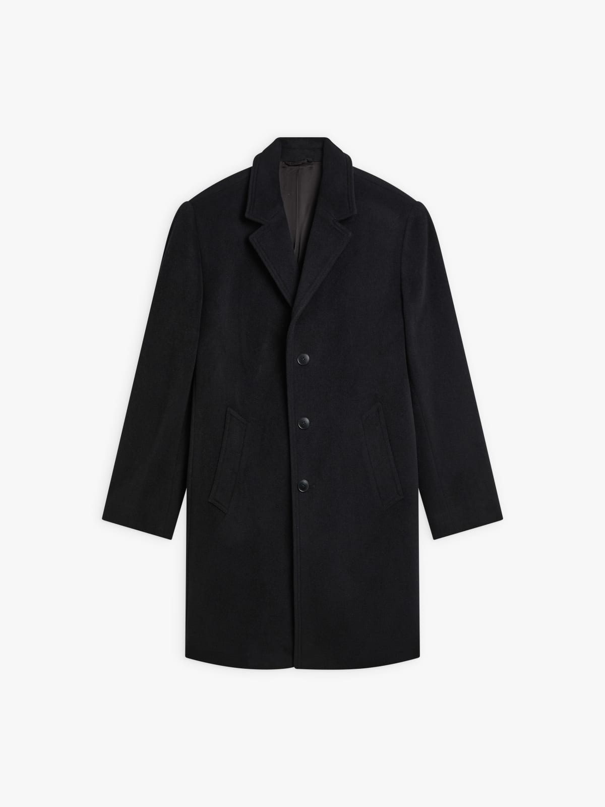 manteau New North en laine noir