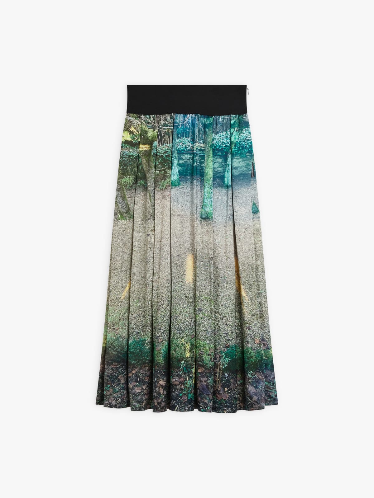 viscose digital print agnès b. photo Grand Hotel skirt