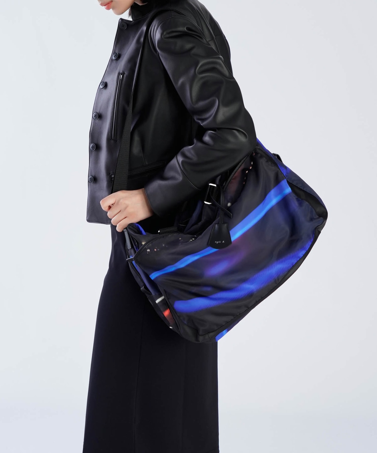 black Boston bag