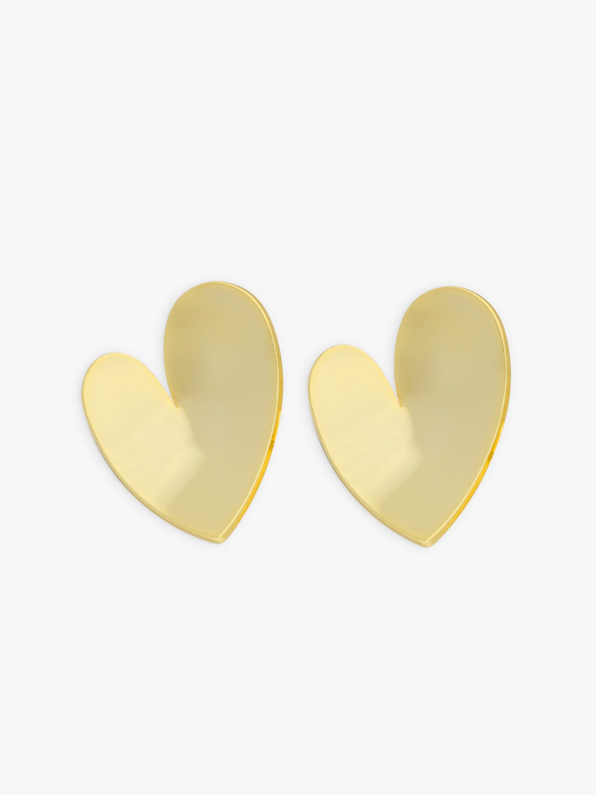 Michelle gold-plated heart earrings