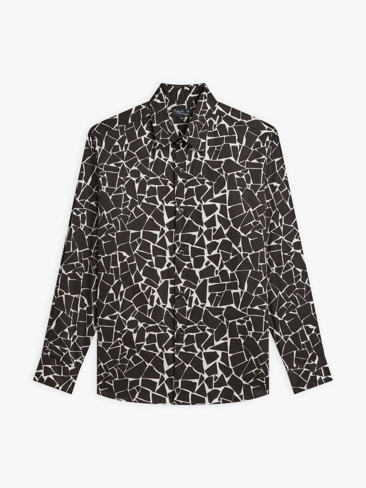 cotton shirt with exclusive agnès b. print Andy shirt