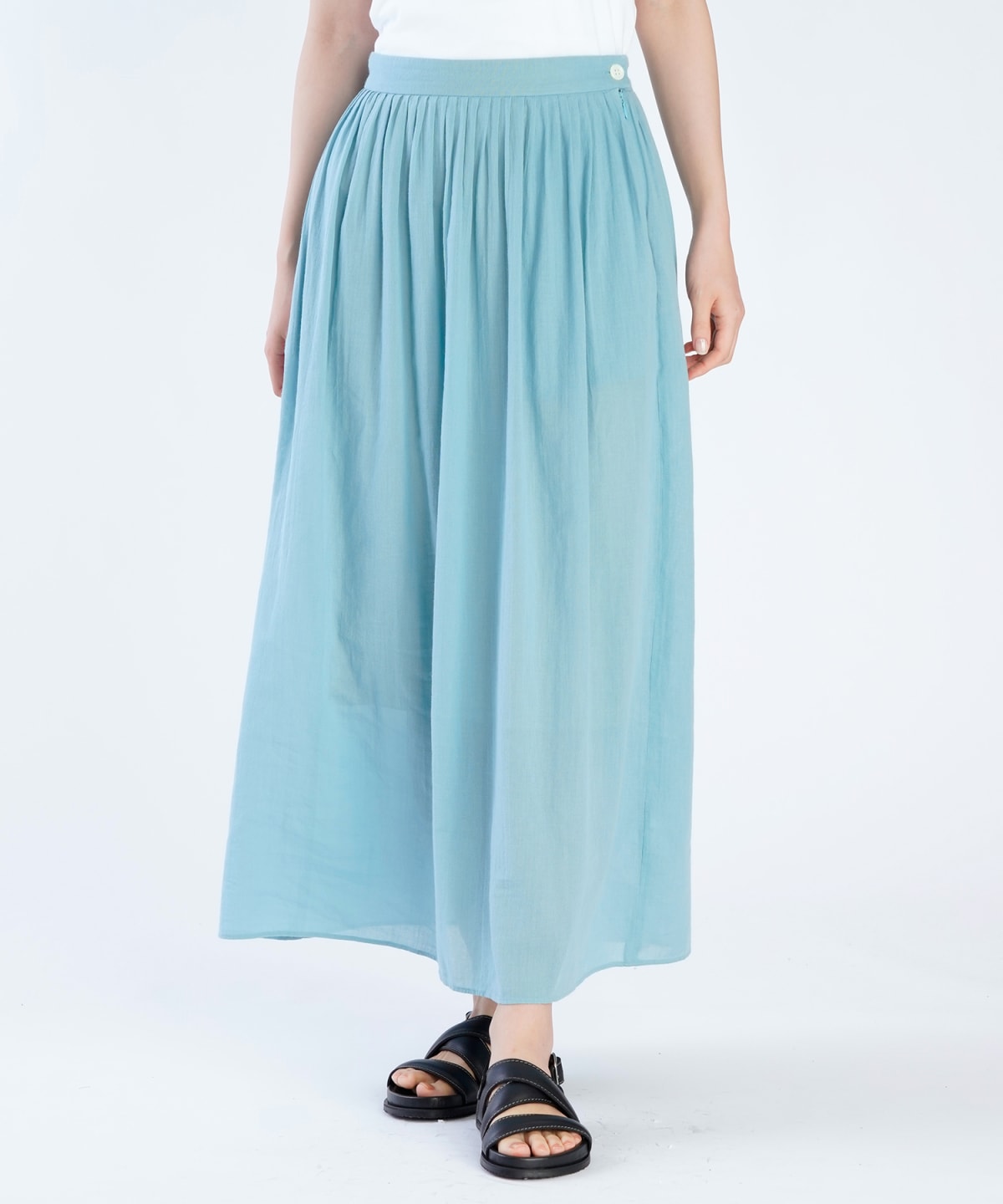 jupon Telma en toile &agrave; beurre bleu