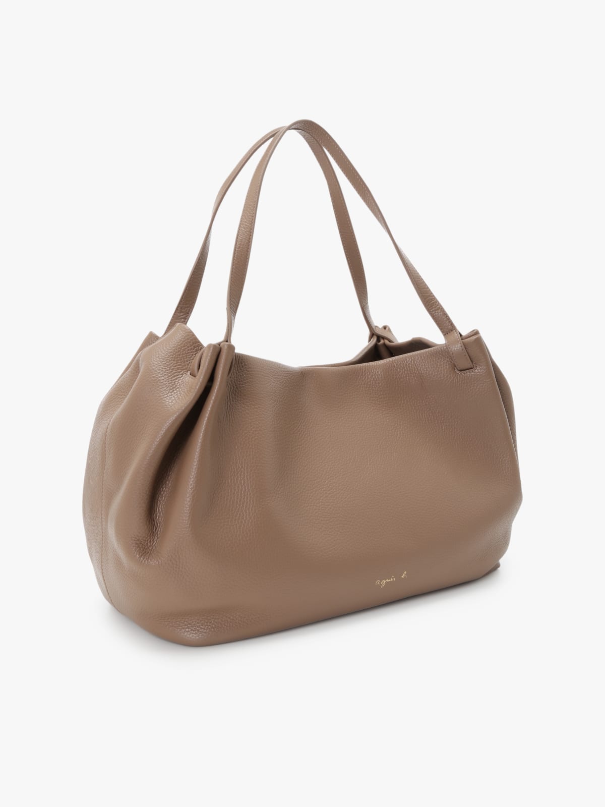 taupe cowhide leather bag image number 2