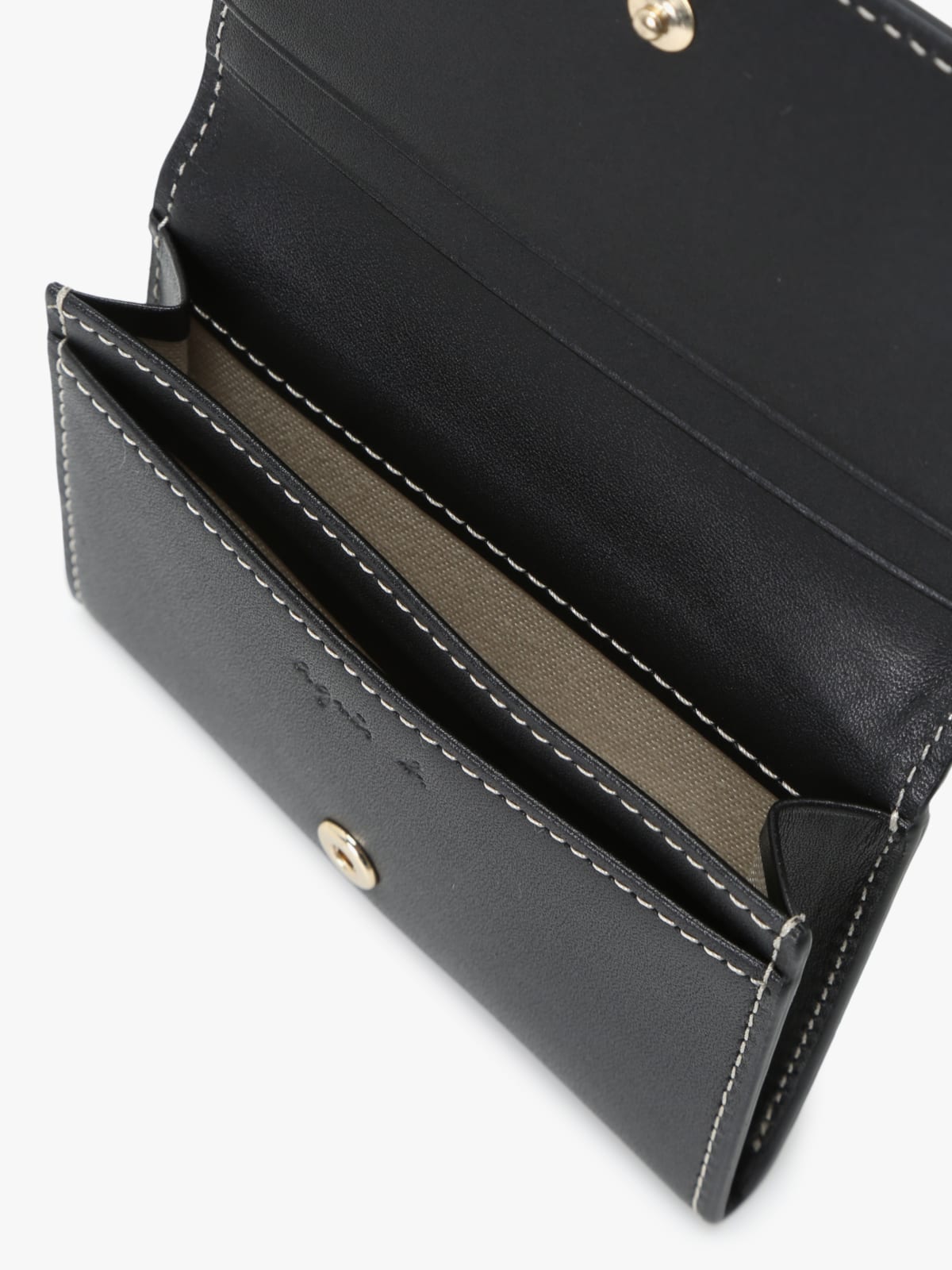 black &ldquo;b&rdquo; leather cardholder image number 5