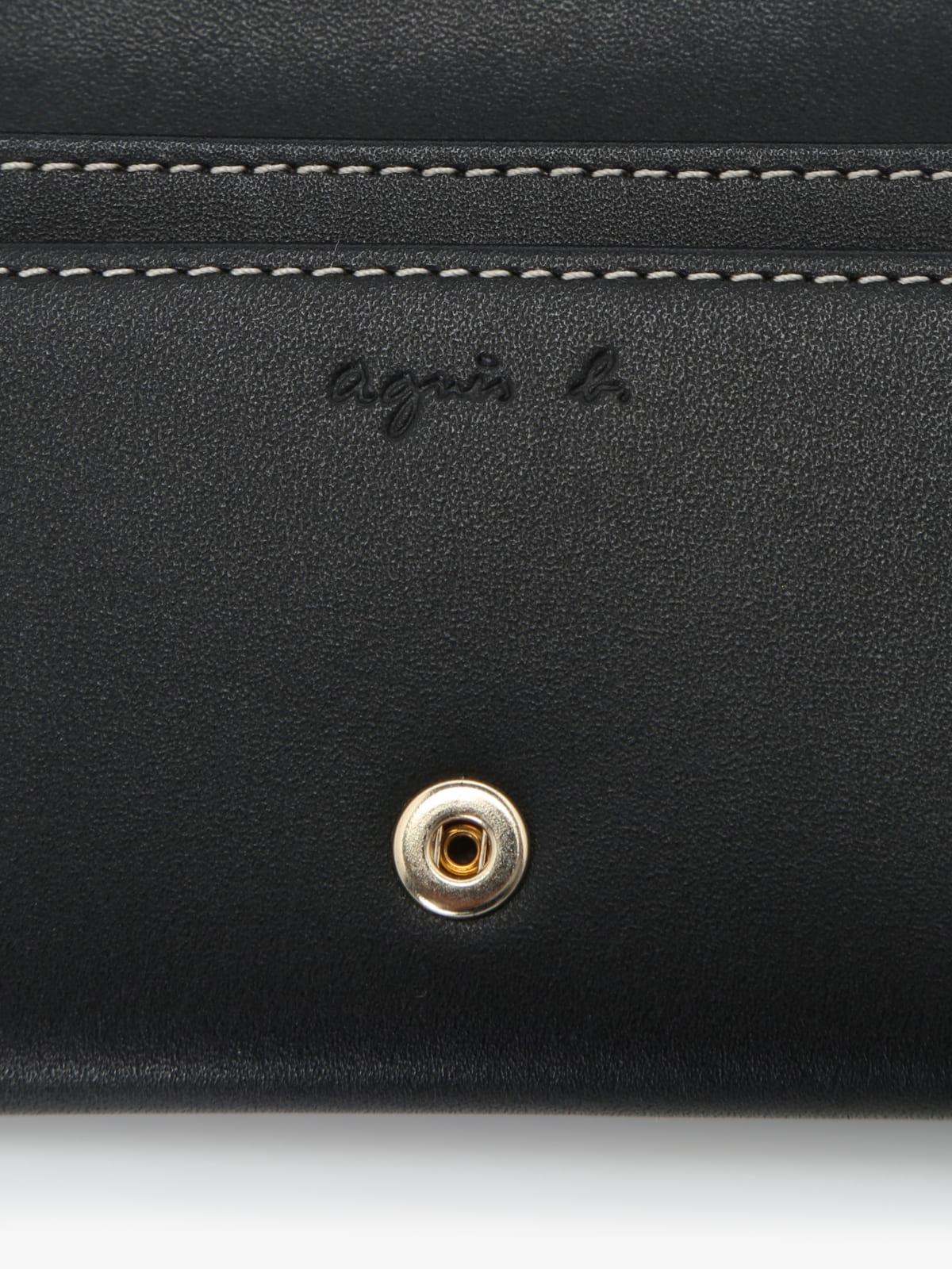 black &ldquo;b&rdquo; leather cardholder image number 7