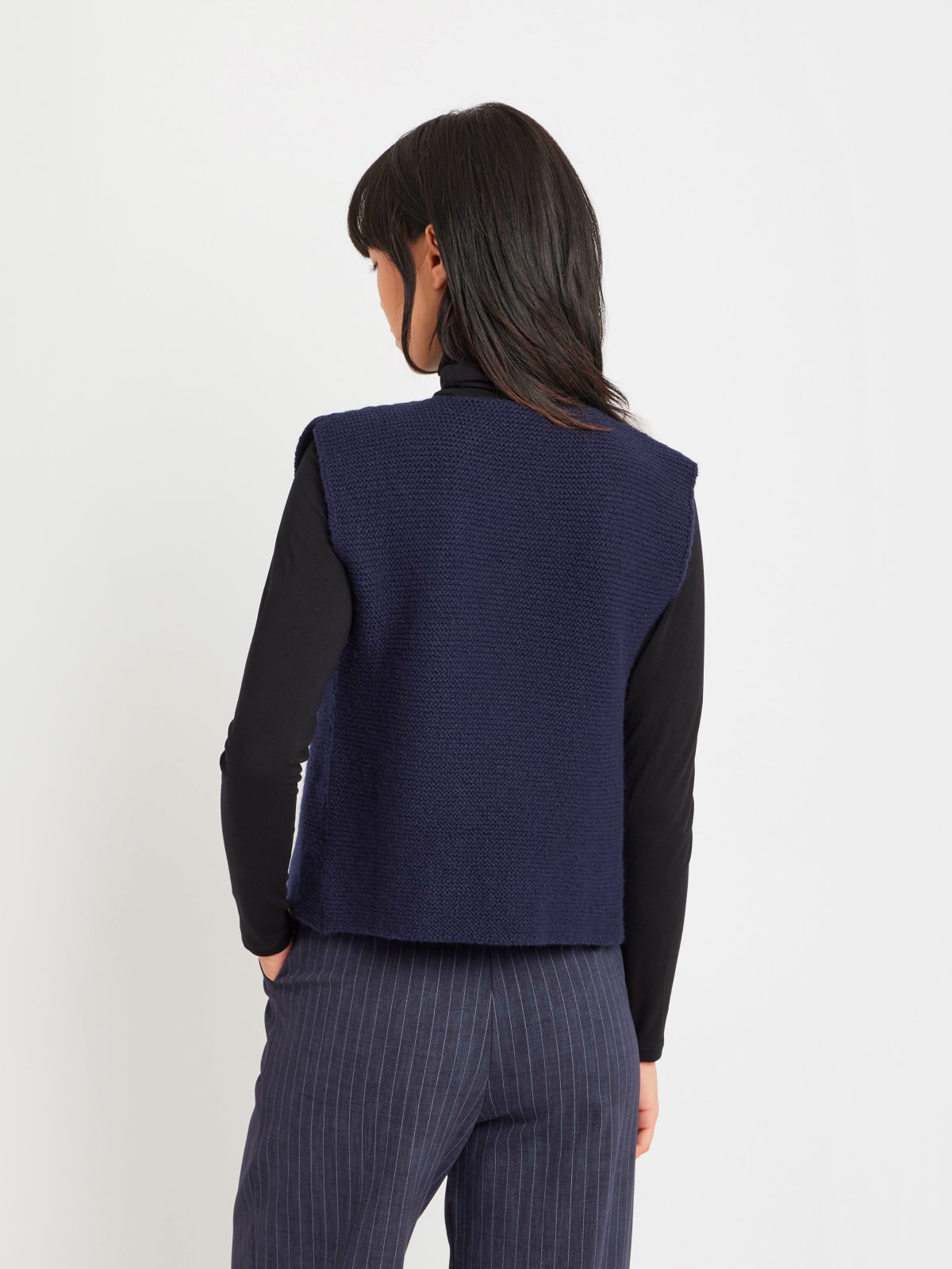 blue wool Selina cardigan image number 3