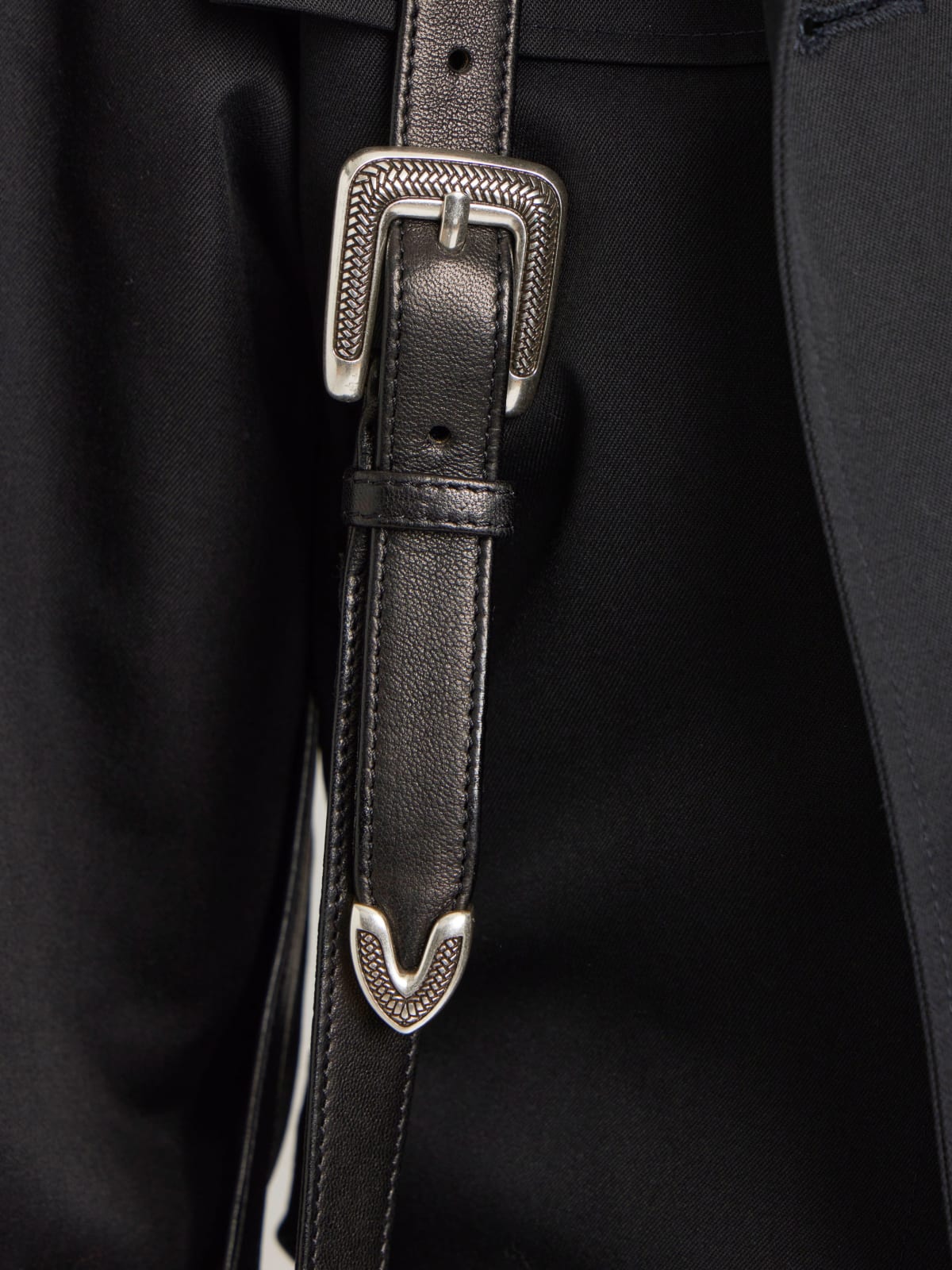 sac Yse en cuir noir image number 6