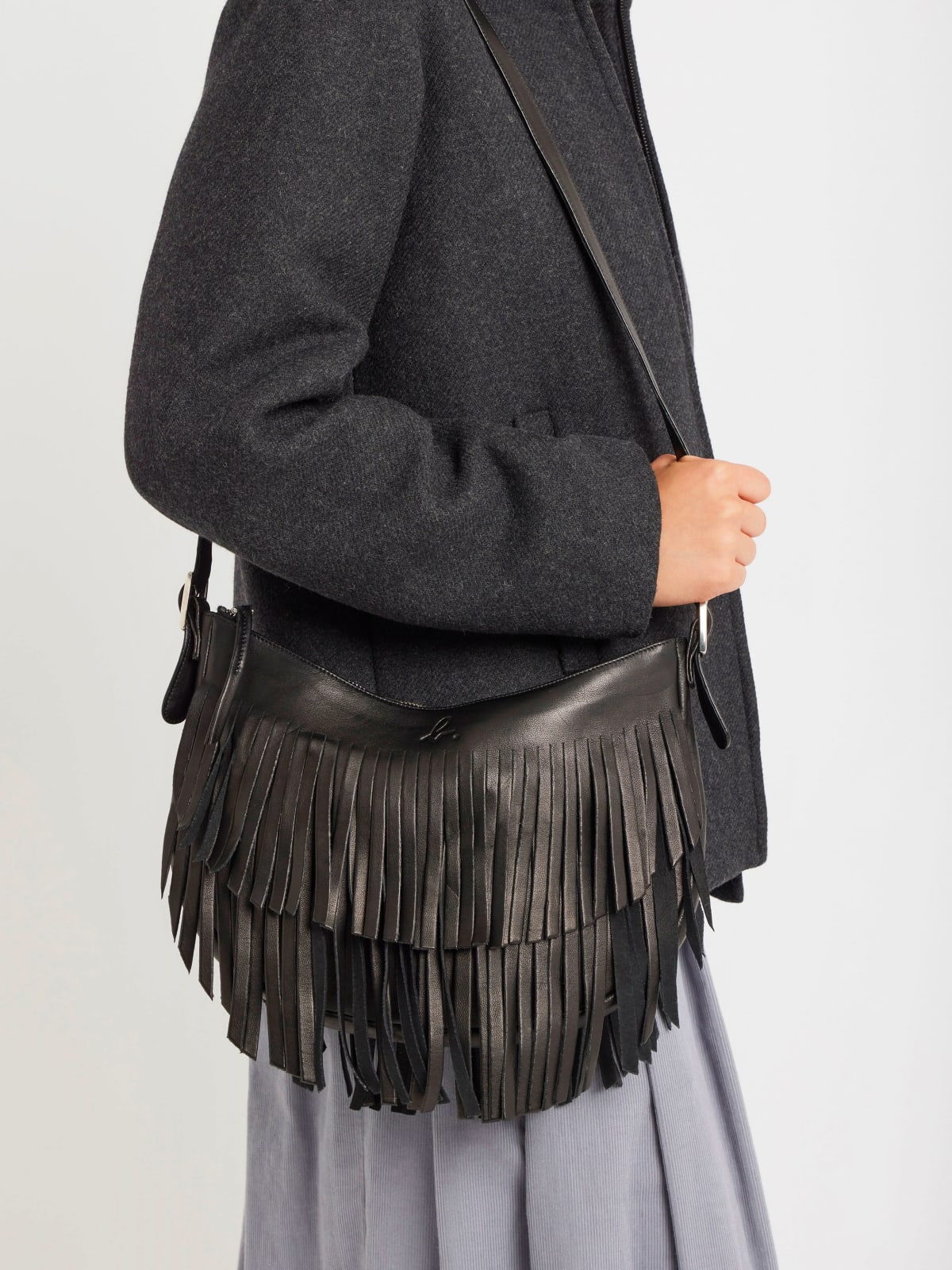 sac Awa en cuir noir