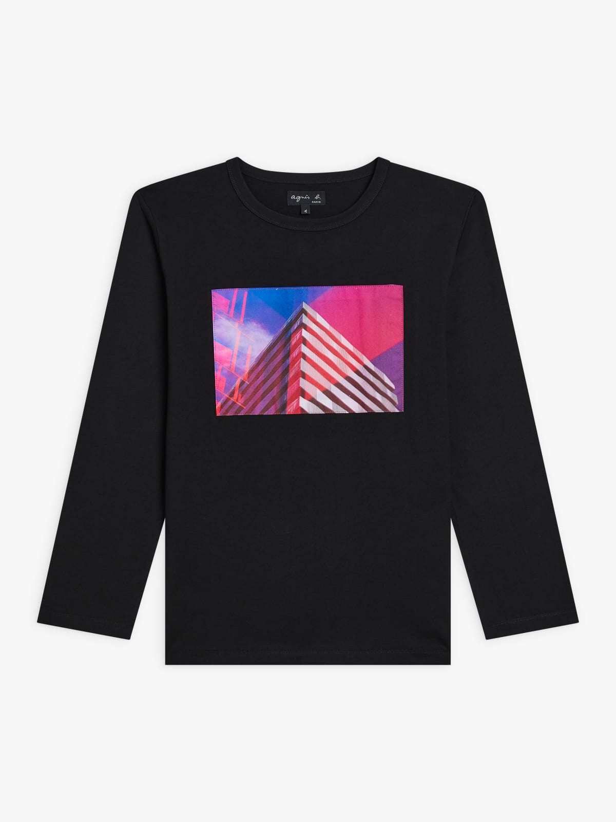 t-shirt Cool en coton sérigraphié artiste Gouh noir
