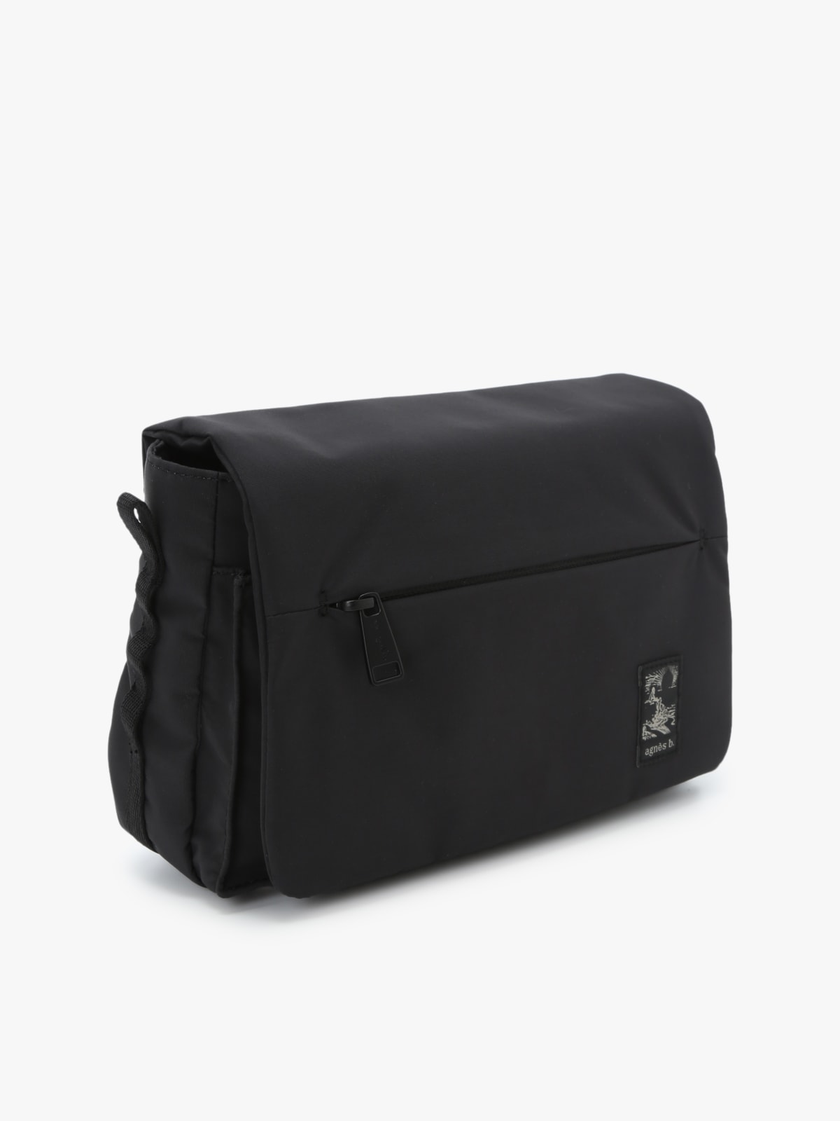black nylon shoulder bag image number 2