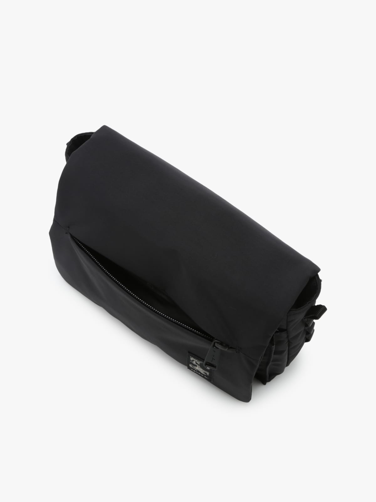 black nylon shoulder bag image number 3