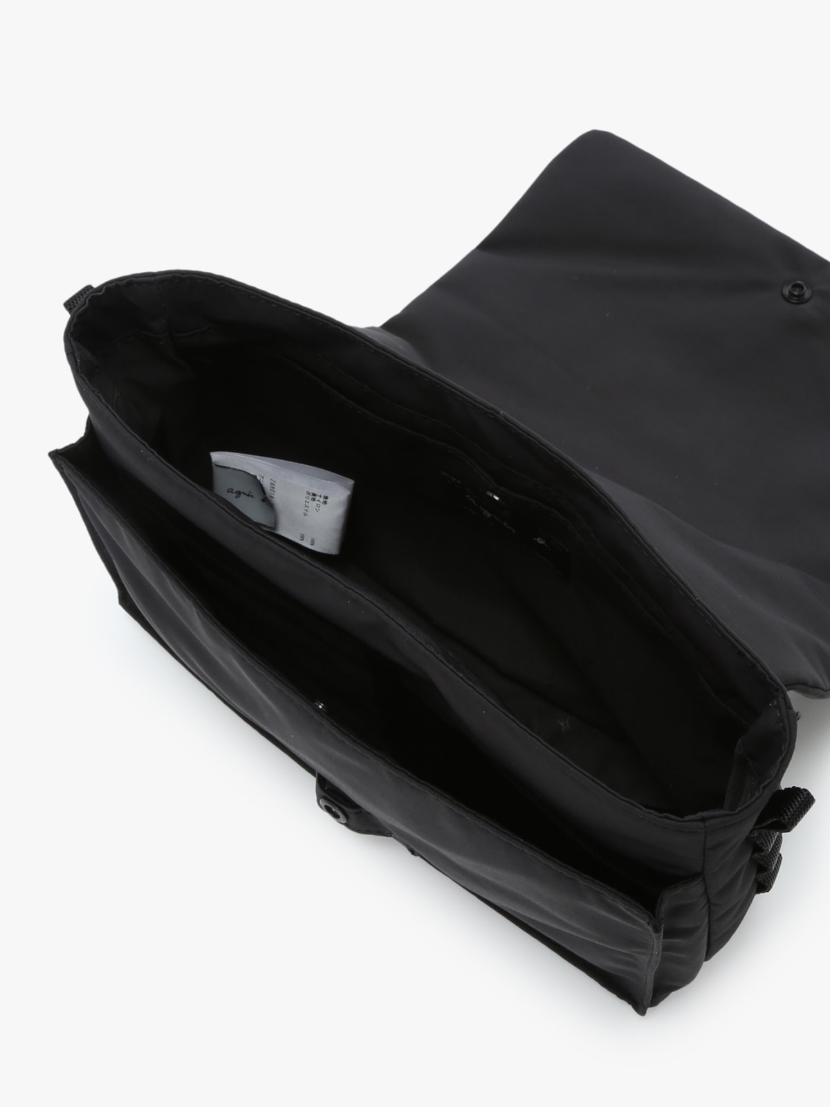 black nylon shoulder bag image number 5