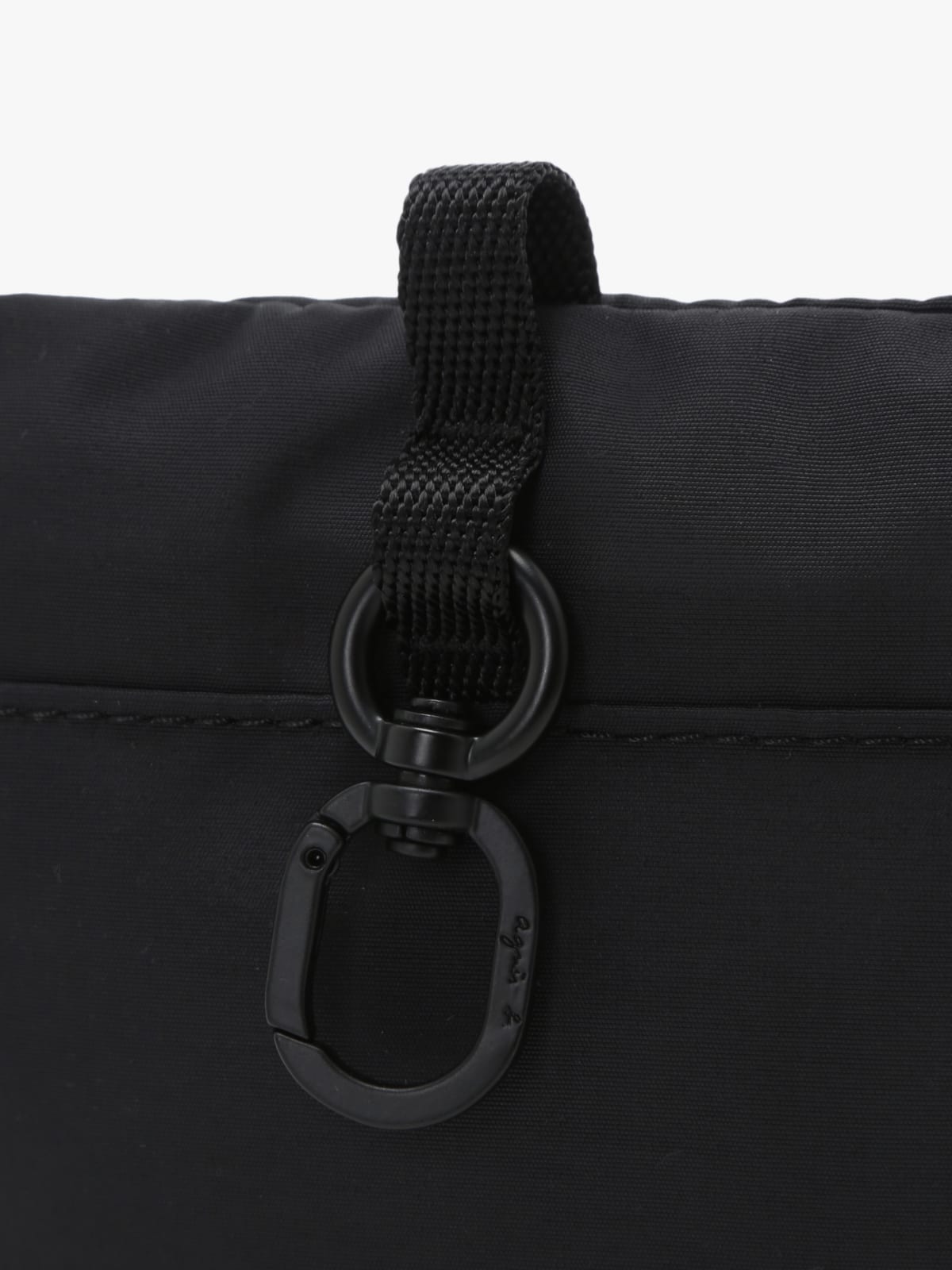 black polyamide pouch image number 4