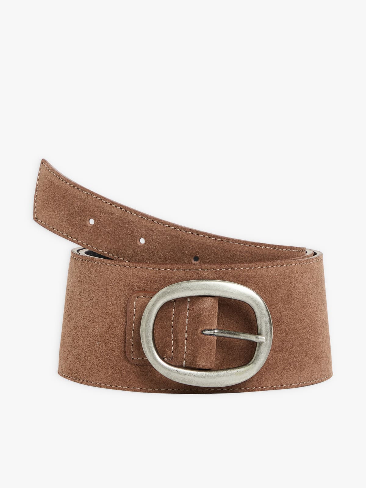 ceinture Josie en cuir de vachette marron