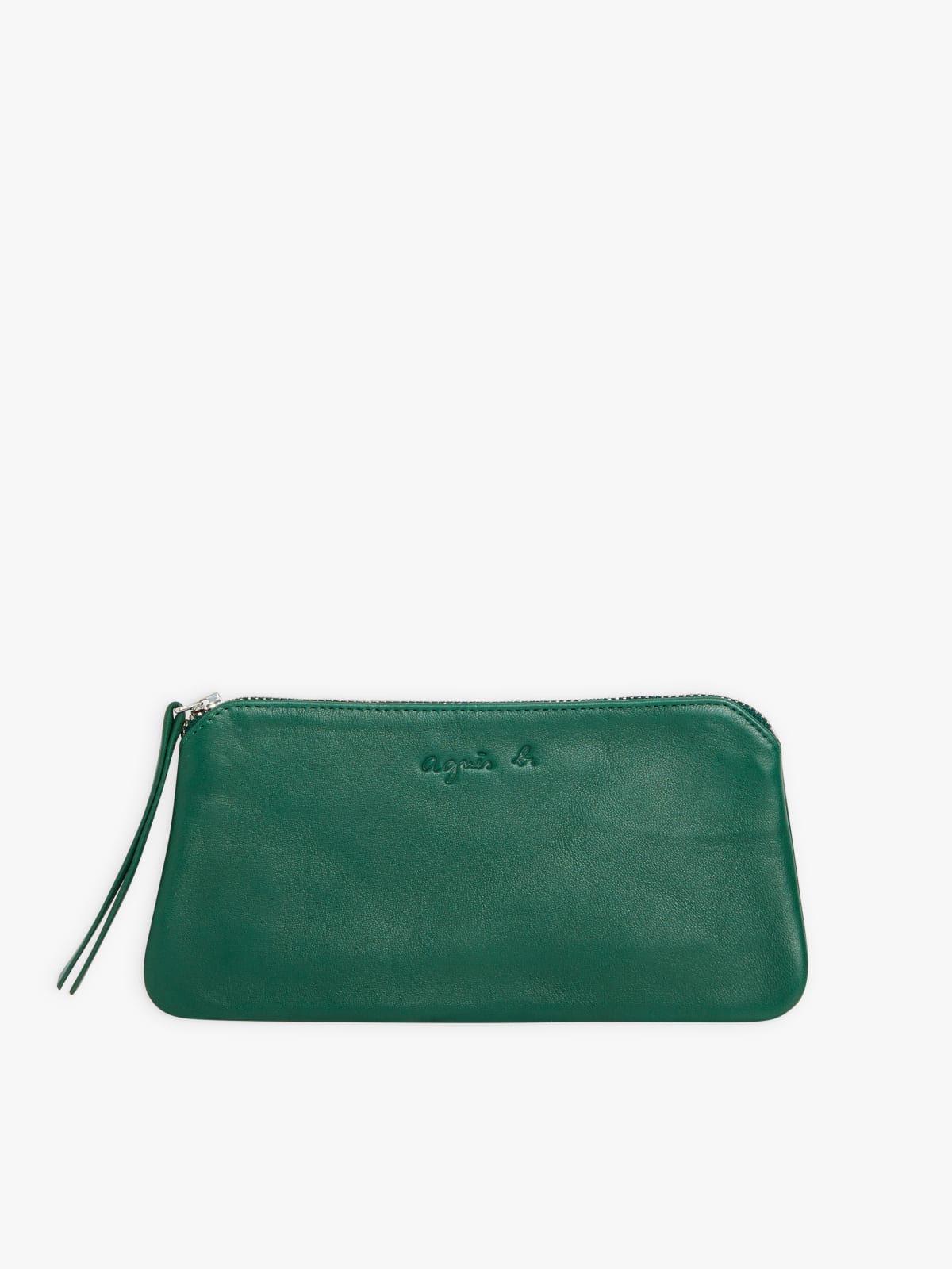 étui Lola en cuir vert
