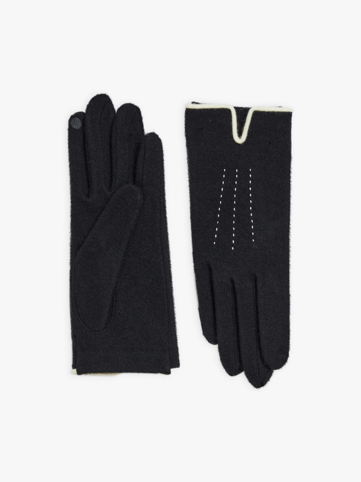 black wool Sylvie gloves