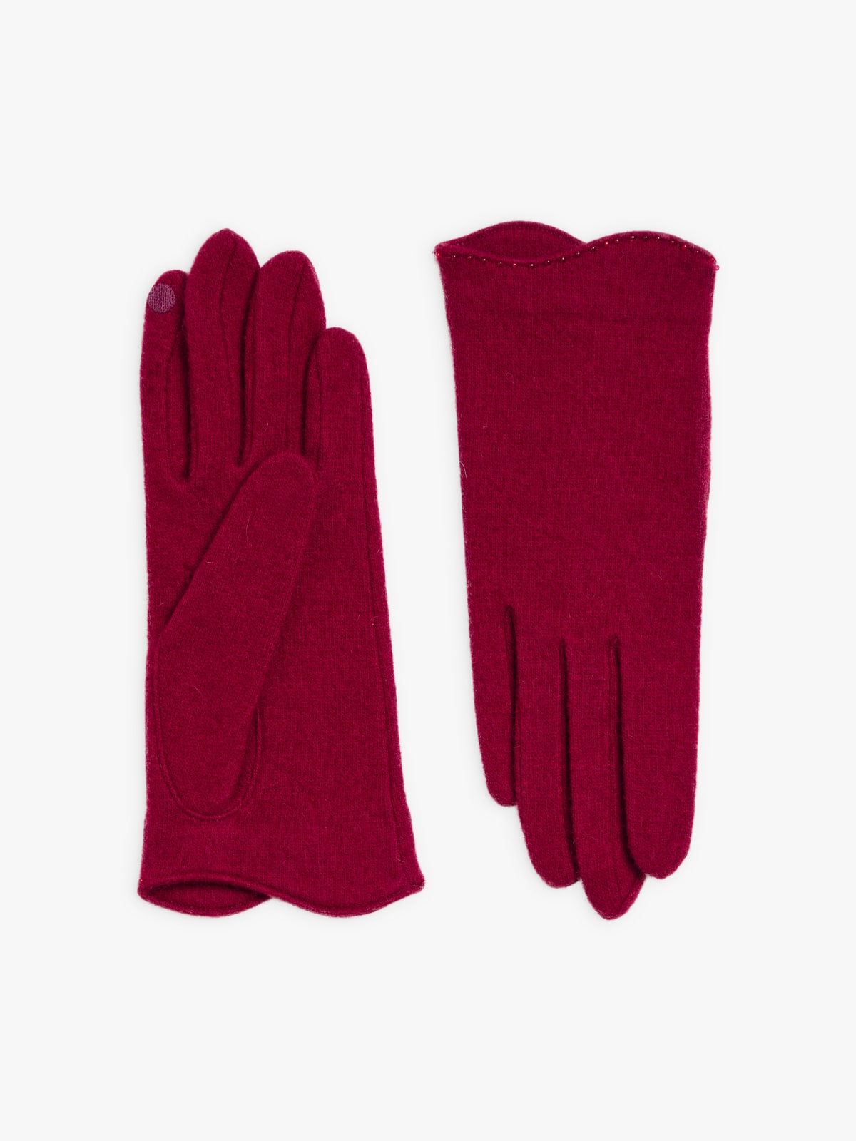 red wool Manon gloves