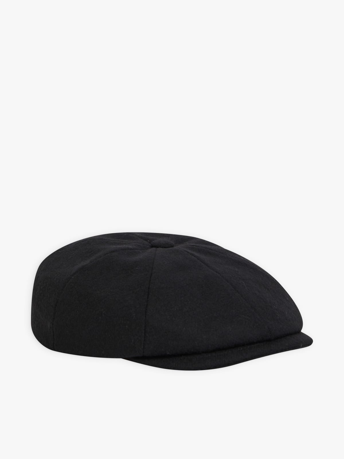 black wool Polly cap