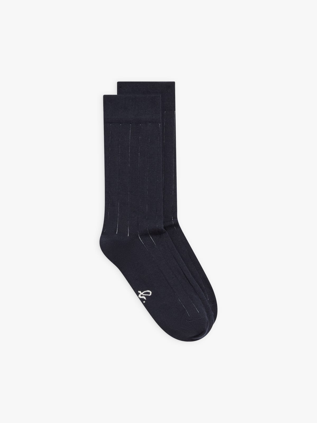 chaussettes Rolland en coton à rayures bleu