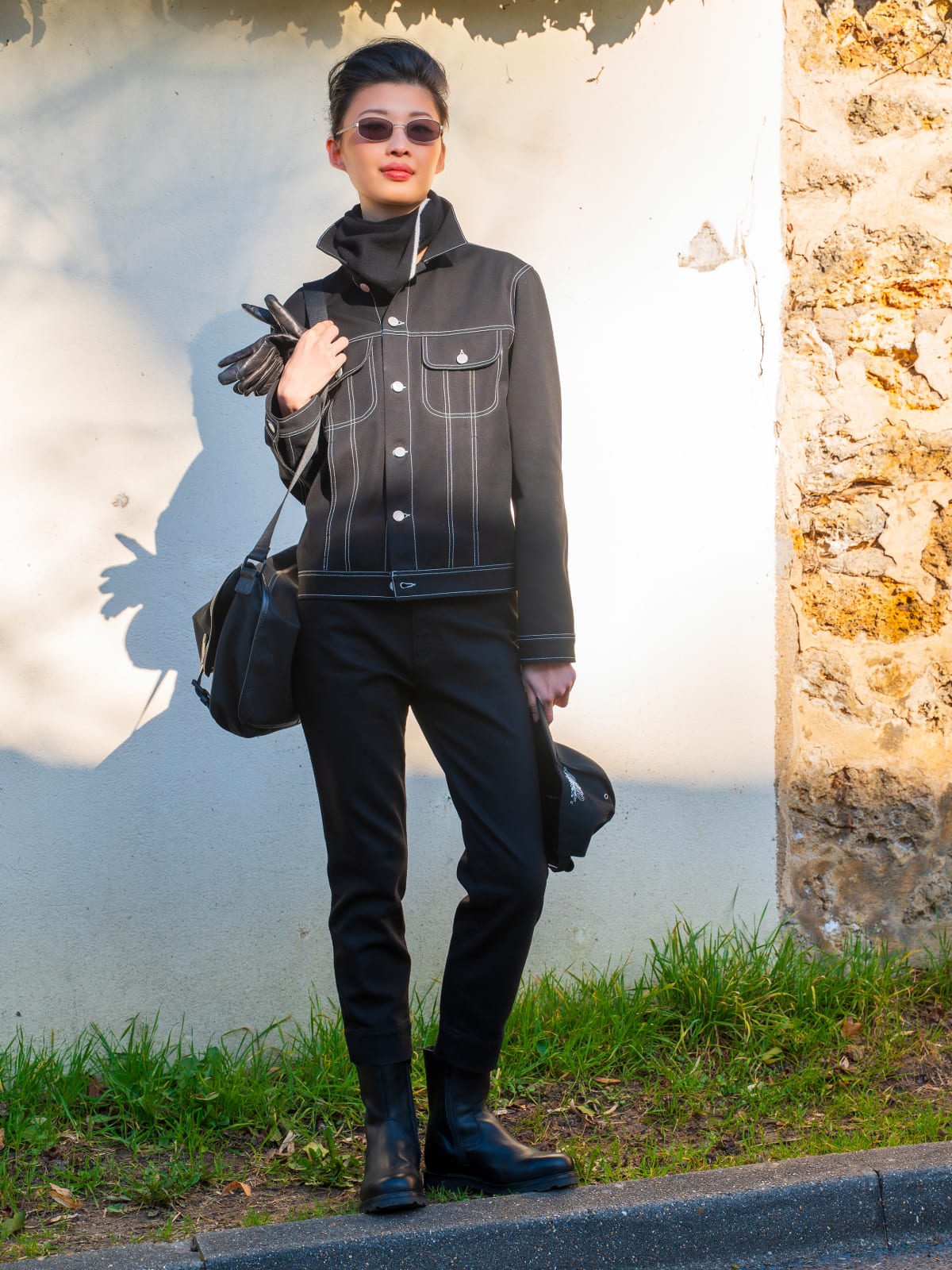 blouson Senga en coton noir